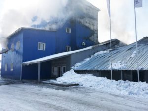 В Красноярском крае потушили крупный пожар на рыбозаводе