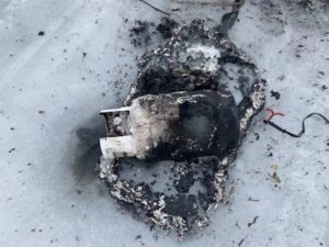 На Красноярском водохранилище в заливе Сухой Колуогур сгорели два рыбака
